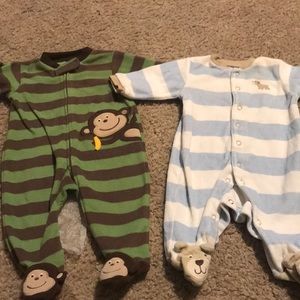 Two carters 3 month warm pajamas